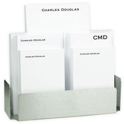 Executive Notepad Set with Stainless Steel Holder